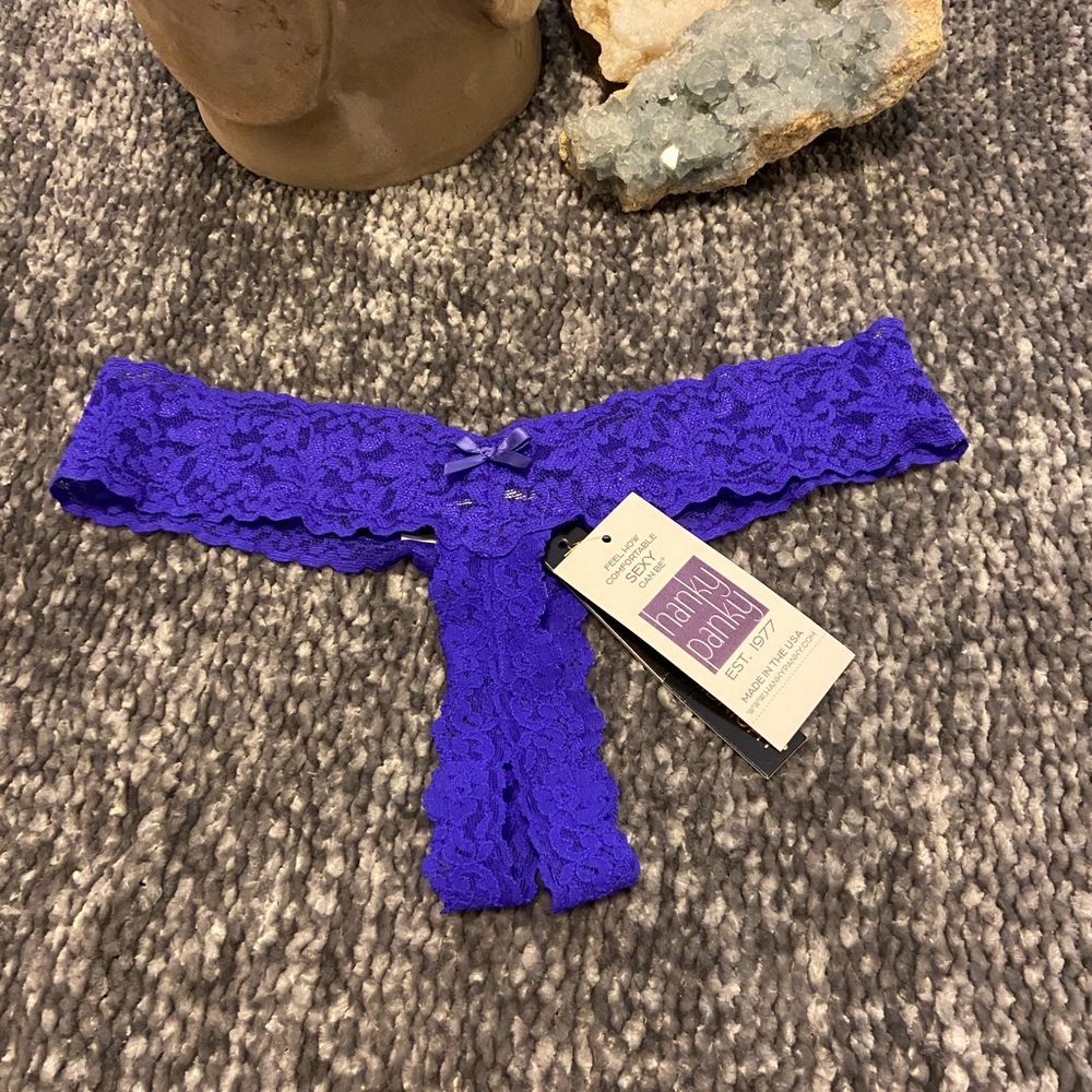 Hanky Panky after midnight lacy crotchless panties